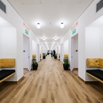 Consulting room corridor in the Primary Healthcare wing at Epione Rosebank